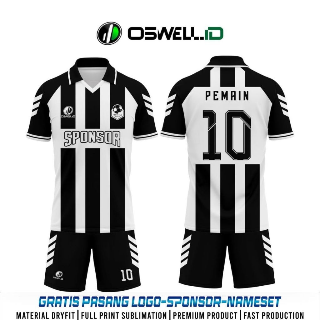 Jual Baju Jersey Futsal Dan Sepak Bola Free Custom Full Printing Premium Kode Oswell Fo Os