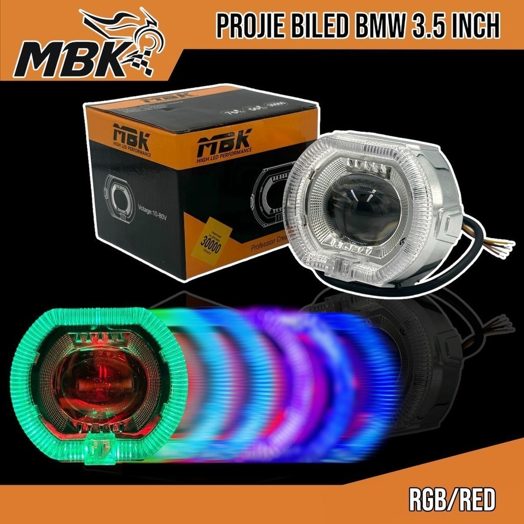 Jual Lampu Projie MOTOR Projie BILED RGB BMW 3.5 Inch Universal ...