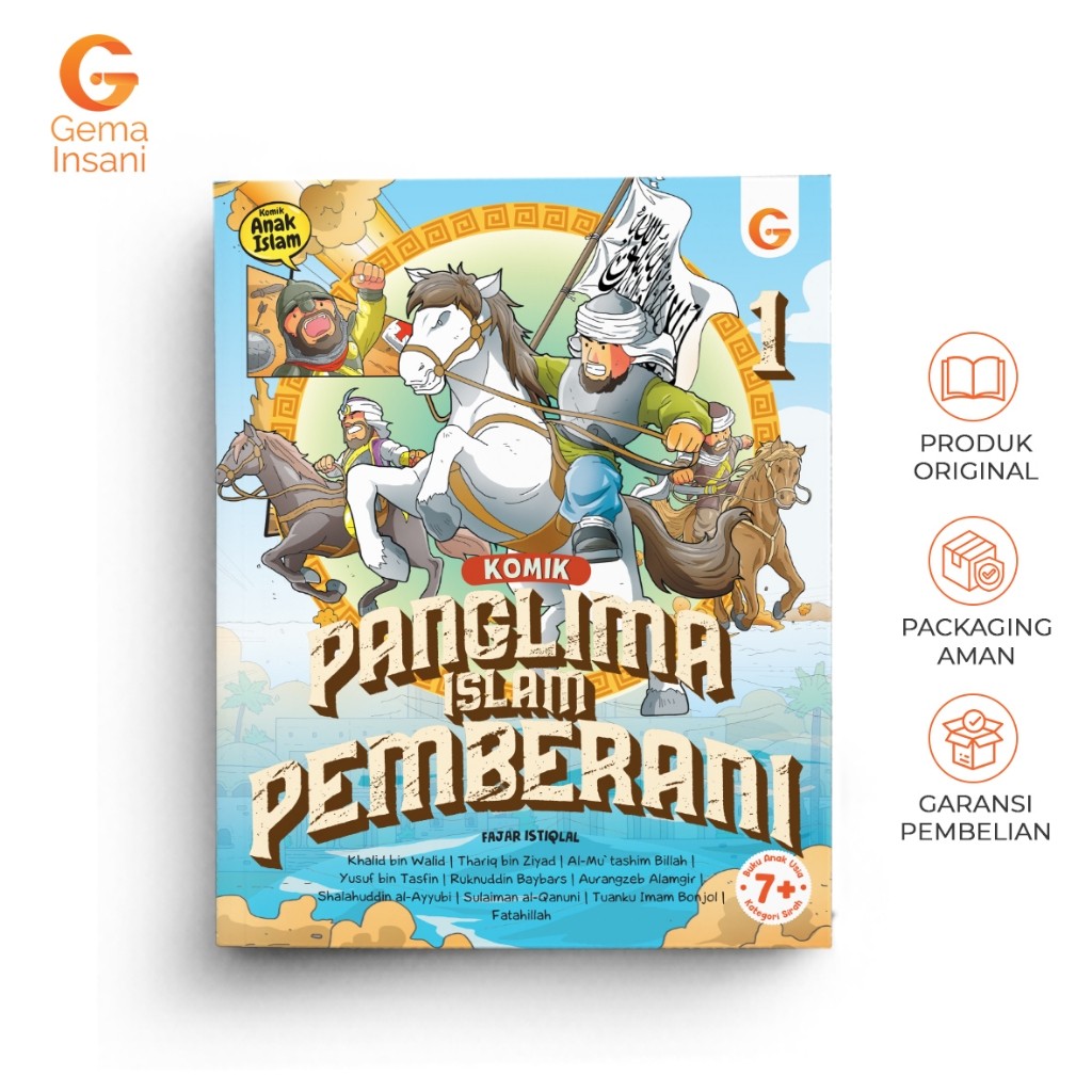 Jual Gema Insani Komik Anak Panglima Islam Pemberani 1 Brave Islamic ...