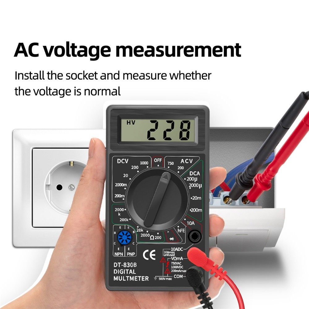 Jual Multimeter Digital DT-830B Avometer Tester - Alat Ukur Tegangan ...
