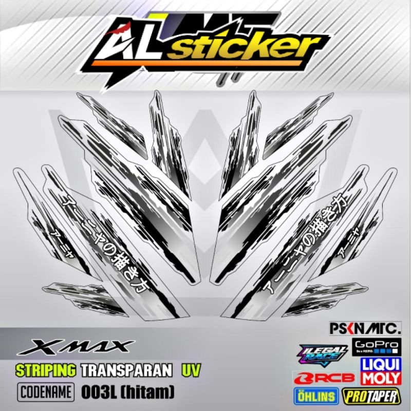 Jual Decal Sticker Striping Variasi Transparan Uv Xmax Connected Xmax ...