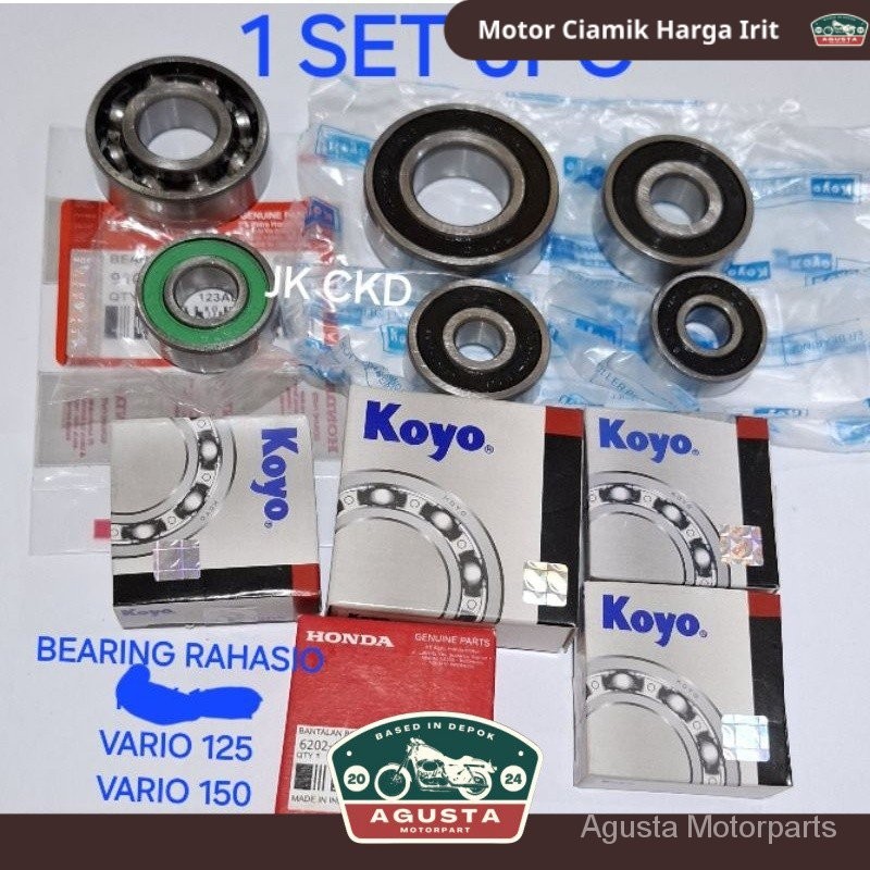 Jual LAHAR BEARING GEAR BOX BEARING RASIO SET VARIO 125 VARIO 150 ADV ...