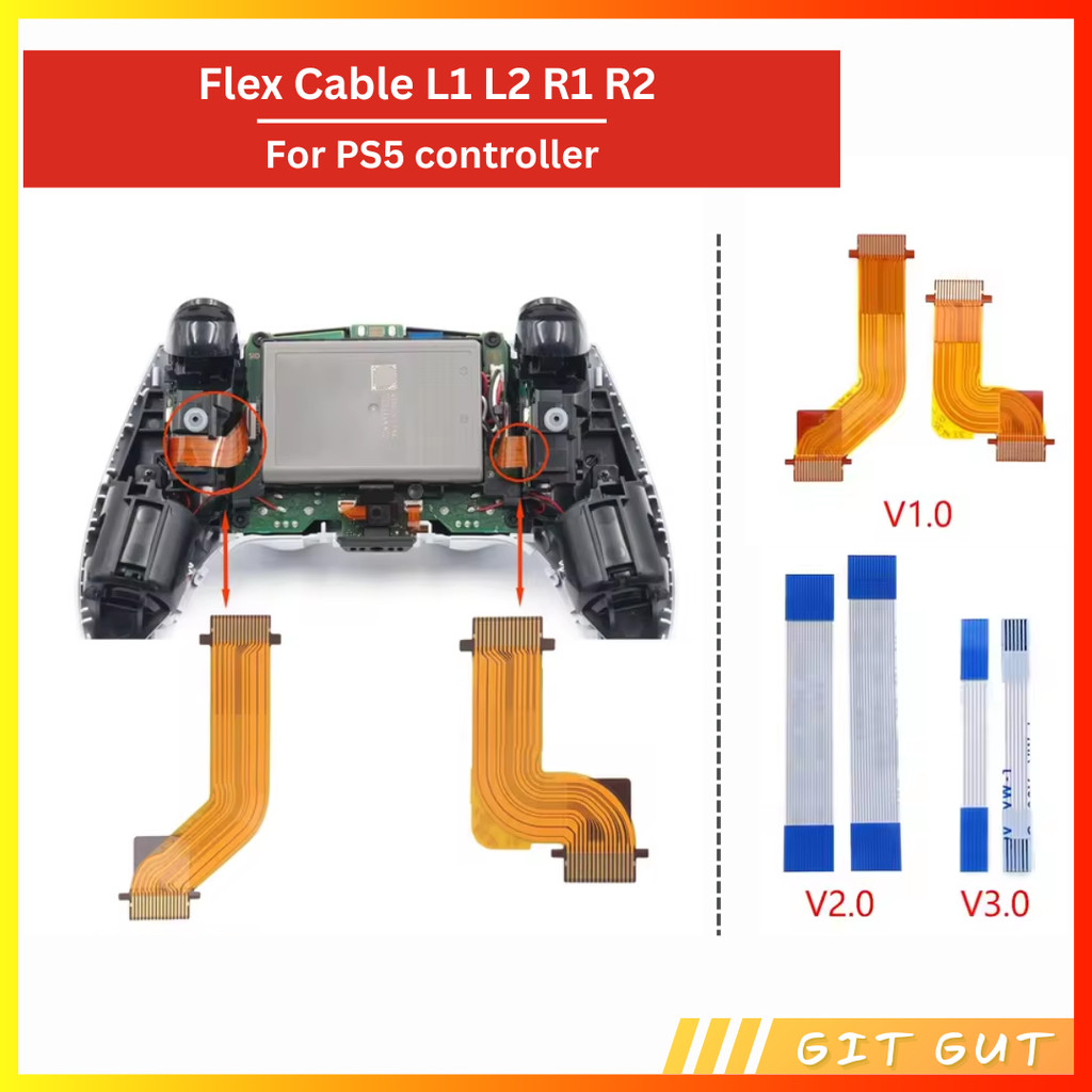 Jual PS5 Kabel Fleksibel L1 L2 R1 R2 Dualsense Controller Cable ...