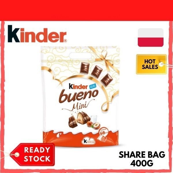 Jual Cokelat KINDER Bueno Mini 400gram Isi T68 Asal Eropa | Shopee ...