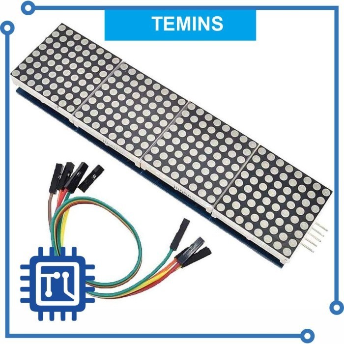 Jual MAX7219 Display Modul 4in1 Dot Matrix MAX 7219 32x8 LED Display ...
