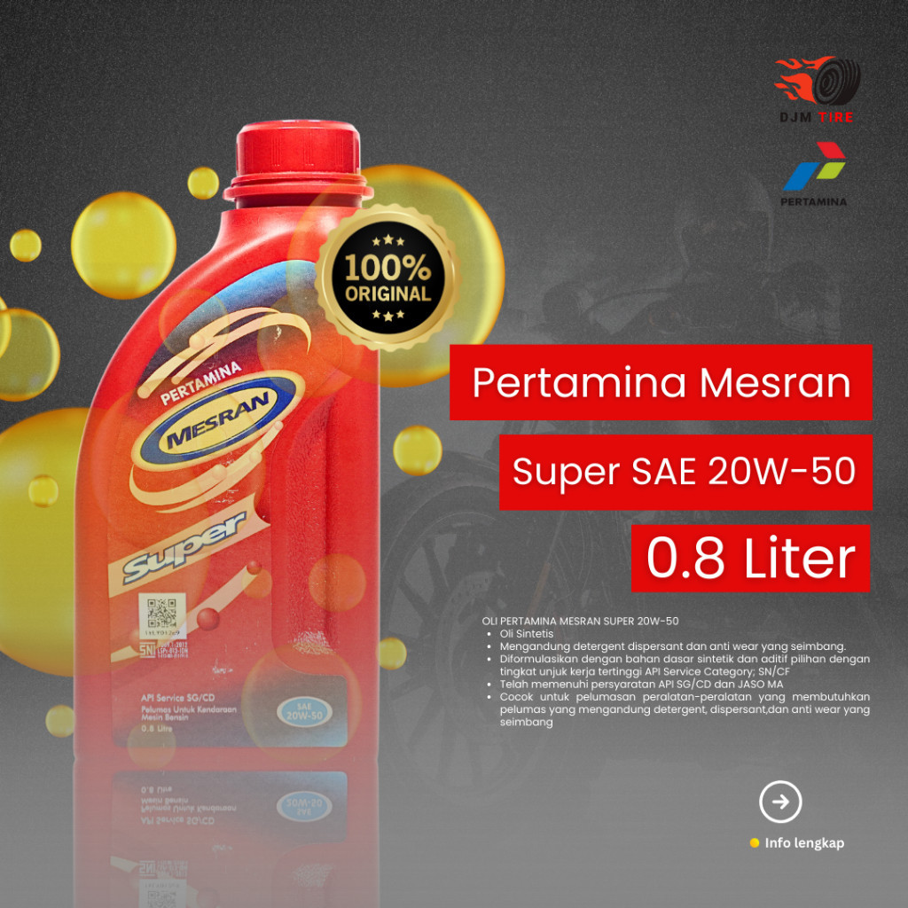 Jual DJM OLI MESRAN PERTAMINA ORIGINAL MESRANIA 2T, MESRAN SAE 40 ...