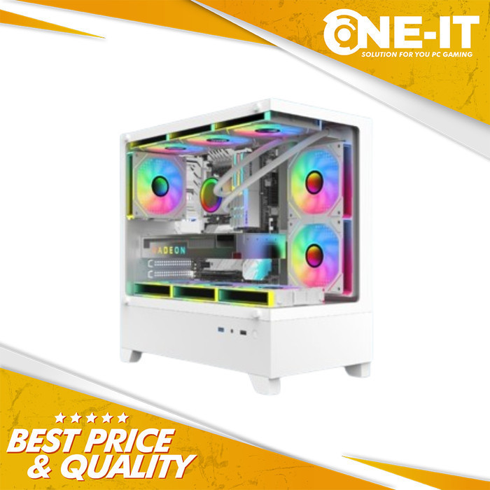 Jual Case INFINITY FREY mATX Tempered Glass Casing PC Komputer | Shopee ...
