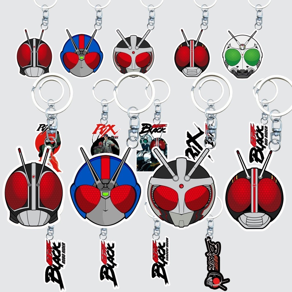 Jual KRMK Gantungan Kunci Akrilik KAMEN RIDER BLACK RX BIO ROBO RIDER ...