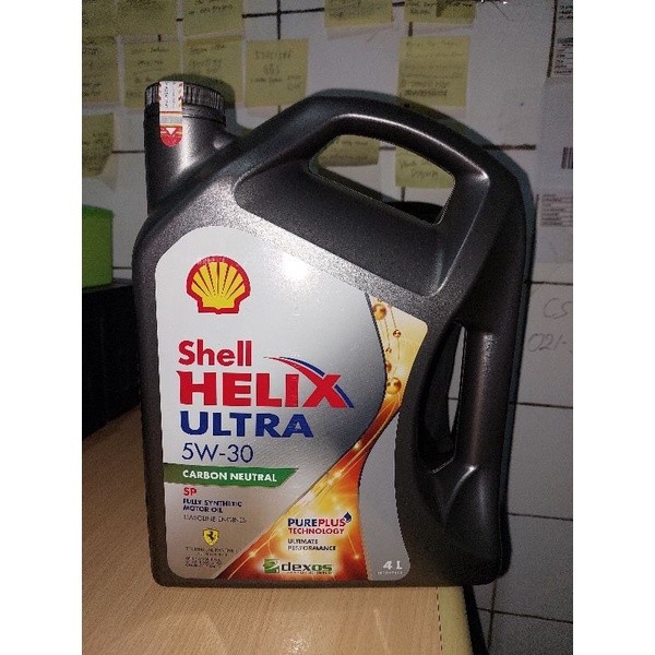 Jual Shell Helix Ultra 5W-30 API SN 4Liter ORIGINAL Jaminan barcode ...