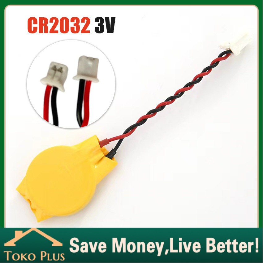 Jual Baterai Battery CMOS CR2032 dengan Soket Kabel Universal Untuk ...