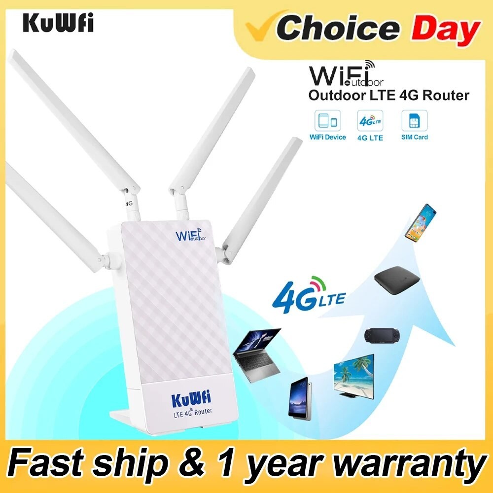 Jual KuWFi 4G Outdoor WIFI Router 150Mbps LTE SIM Card WiFi Router