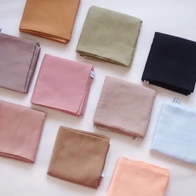 Restu Anggraini PRE ORDER Turkish Voal Hijab Segiempat Polos