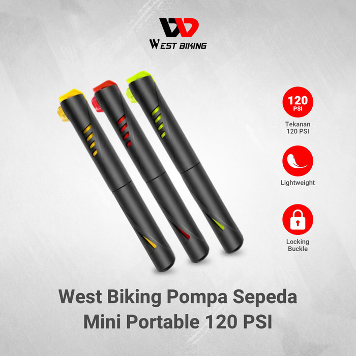 Mini Pompa CO2 West Biking In Alluminio, Gonfiatore Rapido Per Bicicletta E Palloni