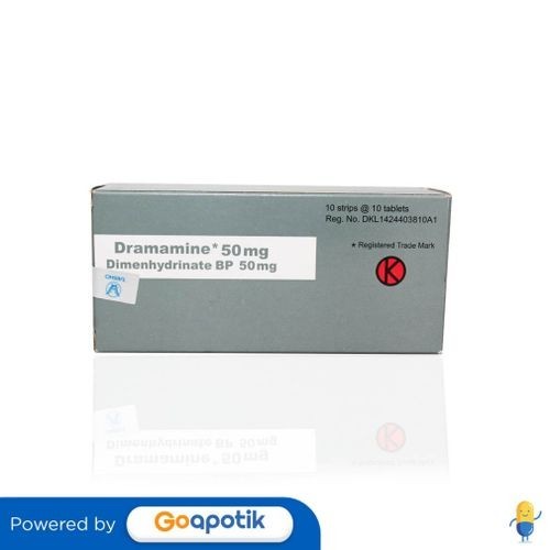 Jual Dramamine 50 Mg Box 100 Tablet | Shopee Indonesia