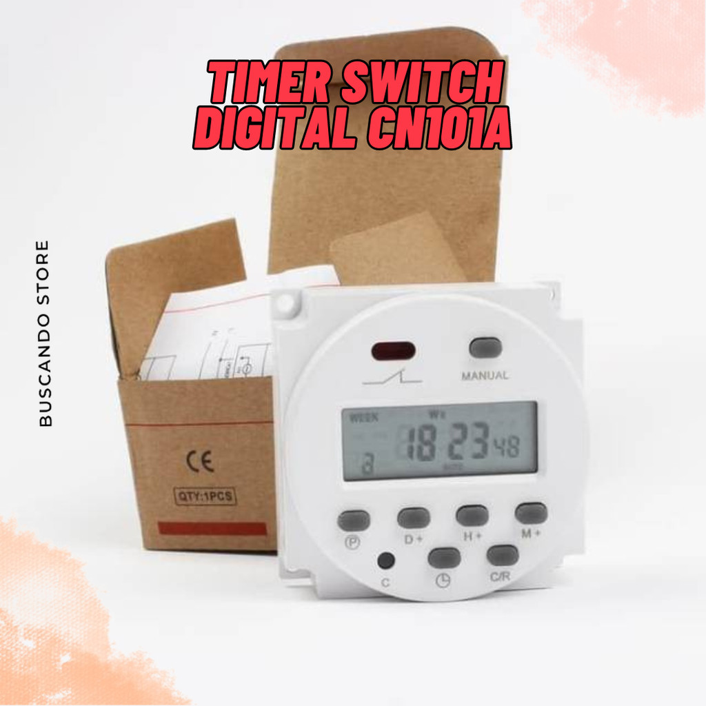 Jual Timer Switch Digital Time Delay Relay 220V 12V CN101A Untuk Lampu ...