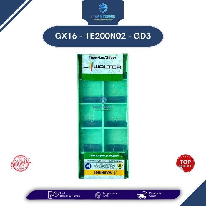 Jual Insert GX16 - 1E200N02 - GD3 / Grade WKP23S - Merk Walter ...