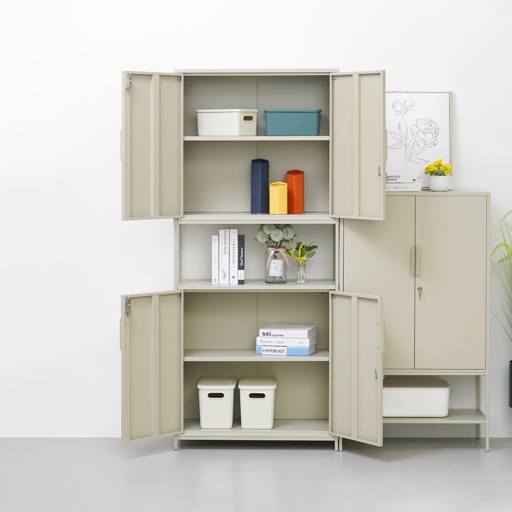 Jual Informa Lynd Lemari Arsip Kantor Metal 4 Pintu - Krem Beige File ...