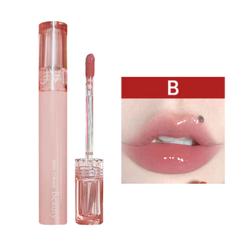 CAPPUVINI Juicy Lip Tint Mirror Lip Gloss Glasting Moisturizing Lip Glaze Lip Jelly Lip Glossy