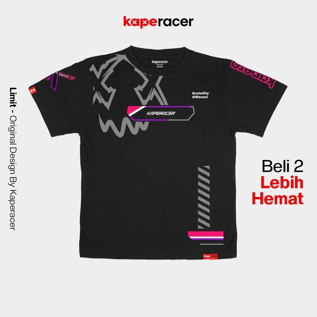 Jual Kaperacer kaos 2 stroke 4 stroke Limit Pendek Combed Sablon ...