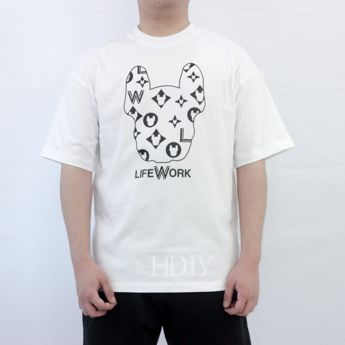 Jual LIFEWORK Head Monogram White Tee ( 100%Original ) | Shopee Indonesia