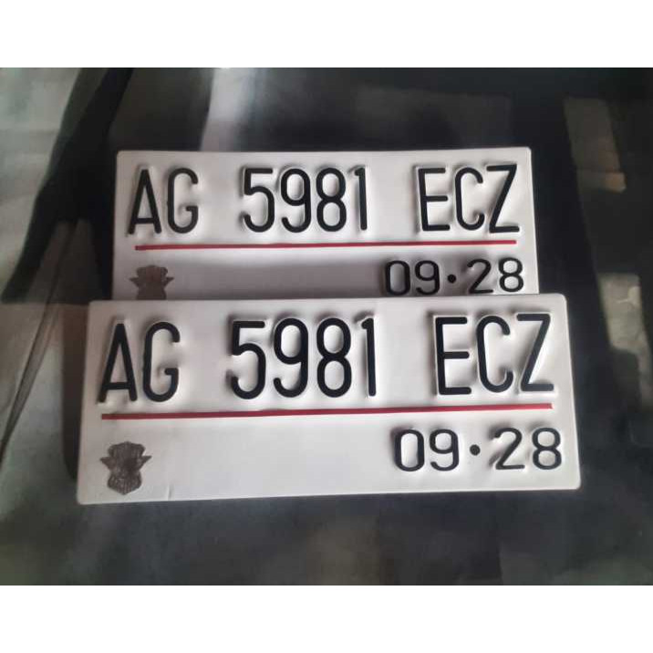 Jual plat nomor motor custom / plat nomor motor baut tanam / plat motor ...
