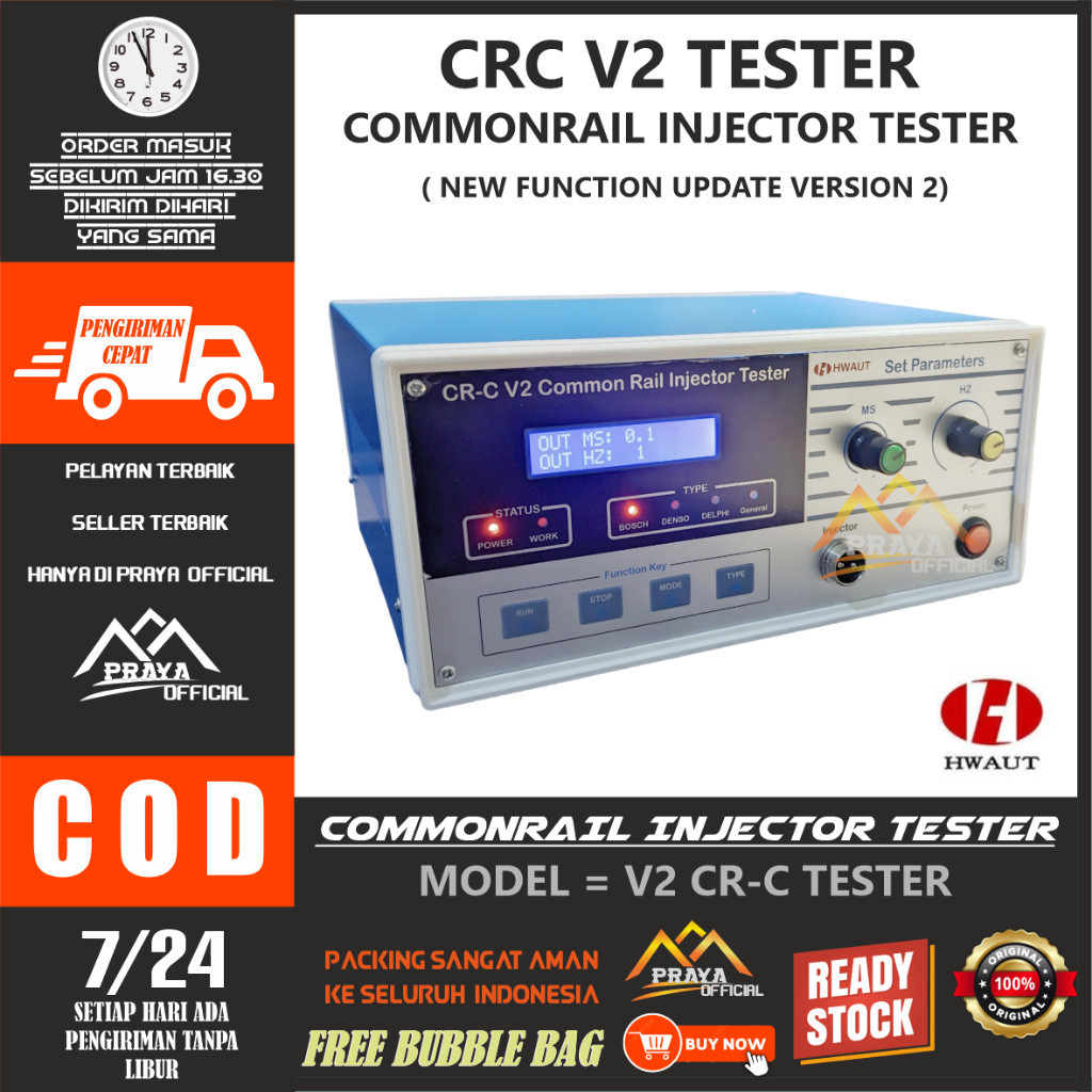 Jual VERSI 2 CRC v2 common rail injector tester DIESEL SOLAR INJEKTOR ...