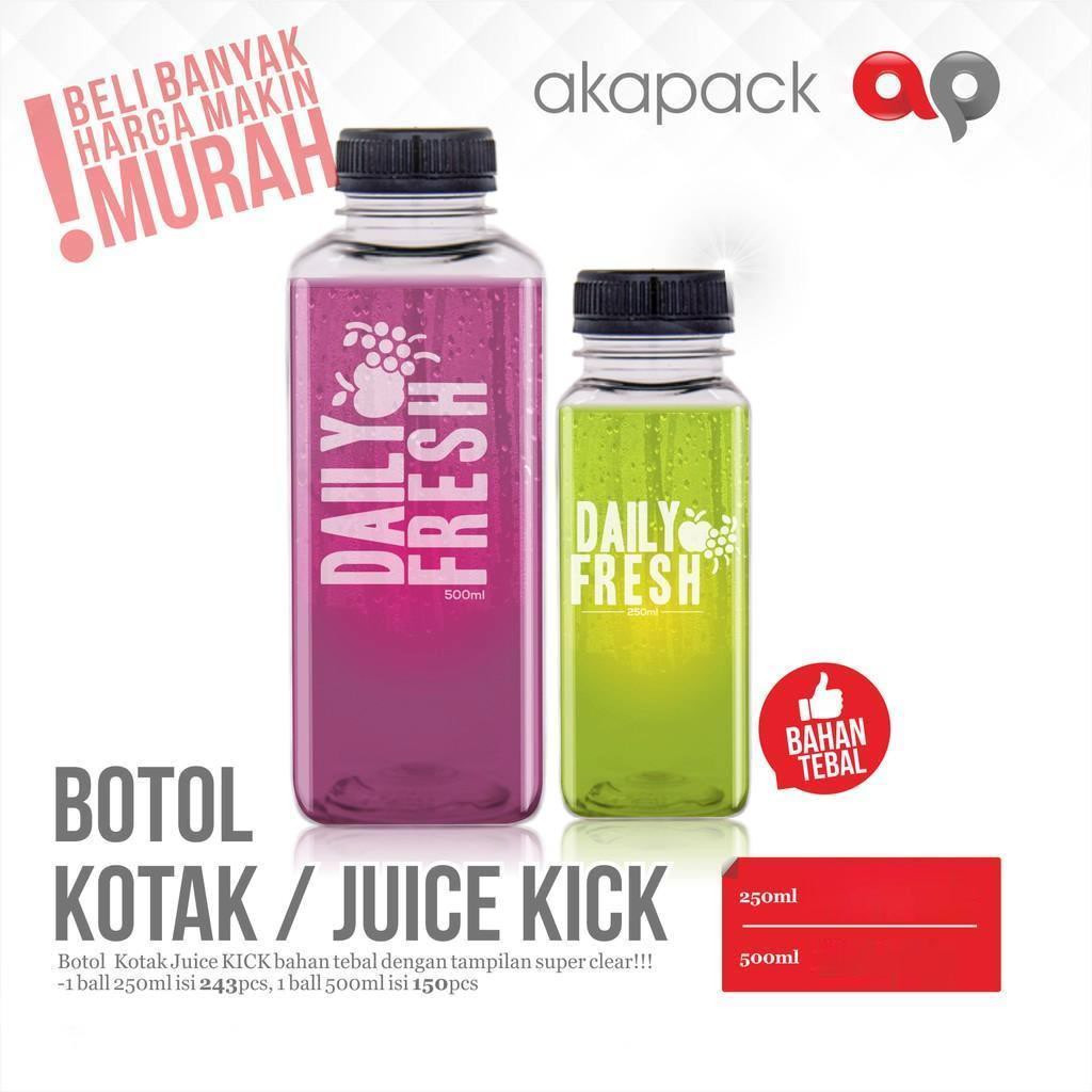 Jual botol Daily 500ml/ Botol Kale Kotak 500ml / Botol Kotak | Shopee ...