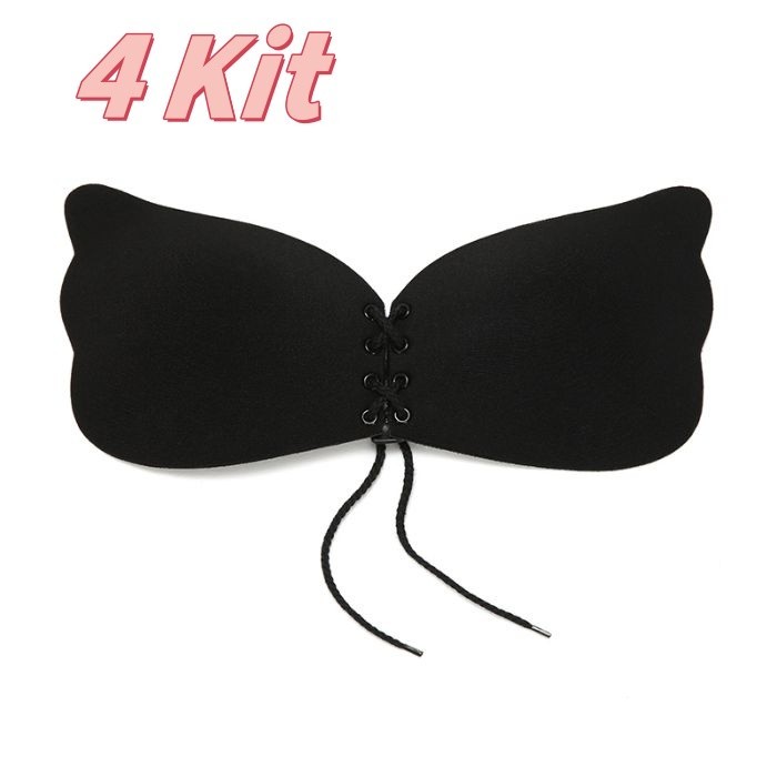 Jual 4 Kit Bra Silikon Wanita Bra Wings Strapless Bra Lingerie Tidak ...