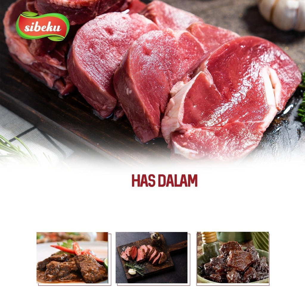 Jual Daging Sapi Has Dalam Lokal Halal 1Kg Frozen Food Import | Shopee ...