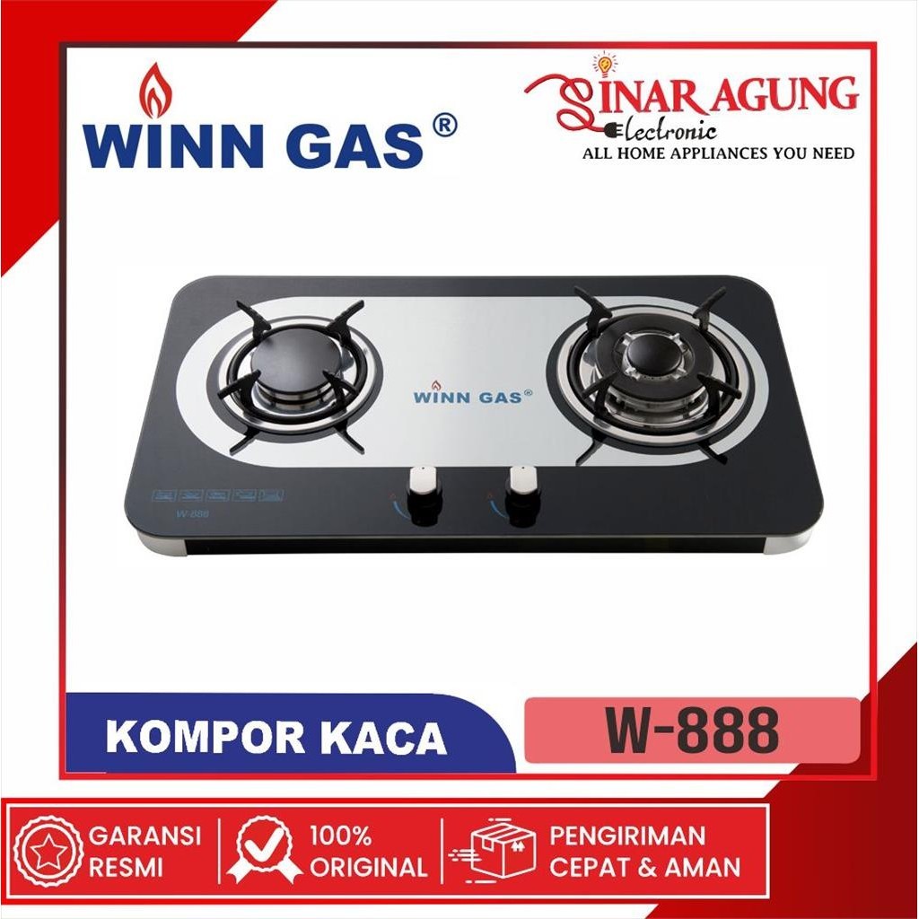 Jual WINN GAS W-888 / W888 KOMPOR GAS TANAM 2 TUNGKU - GARANSI RESMI ...