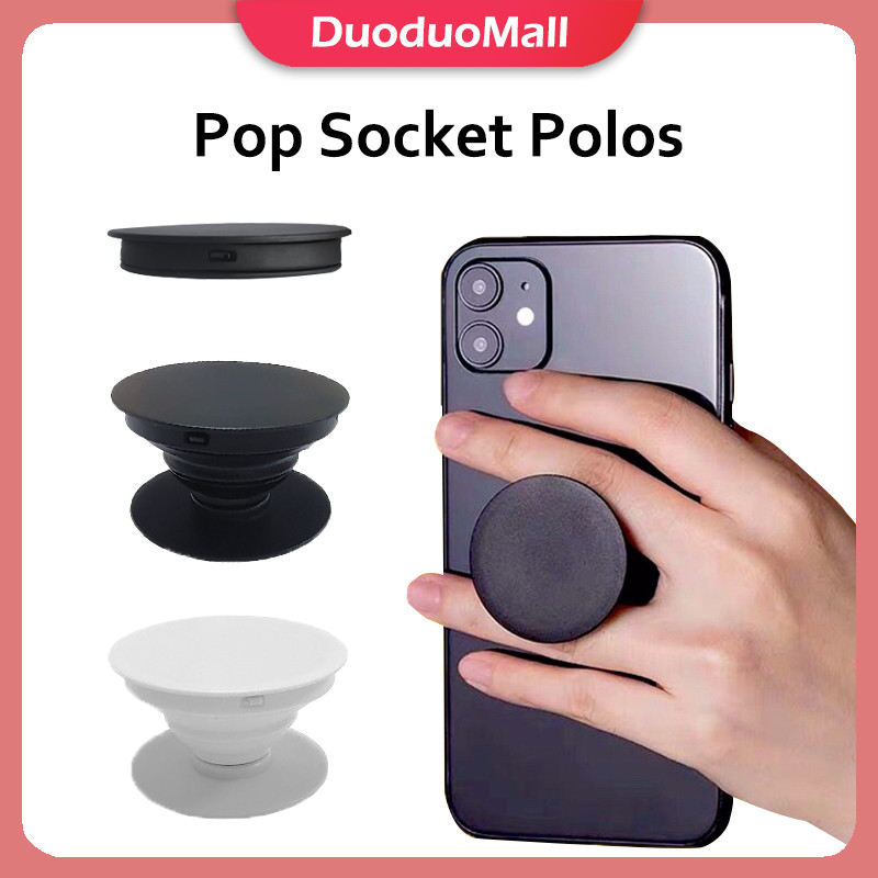 Jual Stand Holder Handphone/Socket Polos Stand Hp Hitam Putih Phone/Pop ...