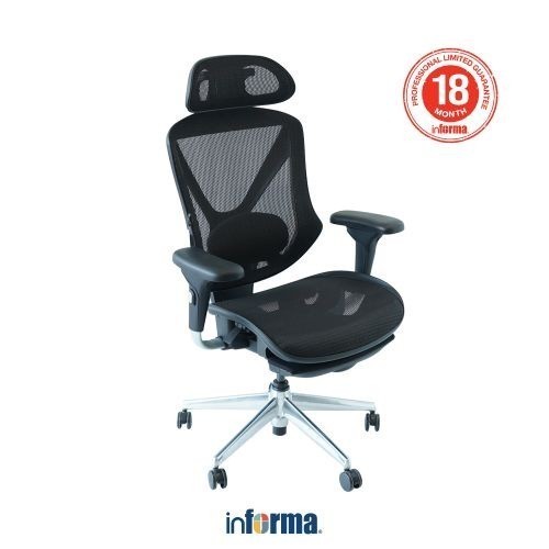 Jual Promo Spsial Informa Utopia Elite Kursi Kantor Sandaran Tinggi Hitam Tempat Duduk Kerja