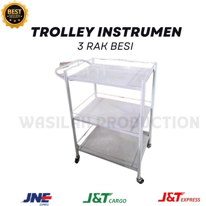 Jual Trolley Instrumen Rak Stainless Troli Laci Troli Susun