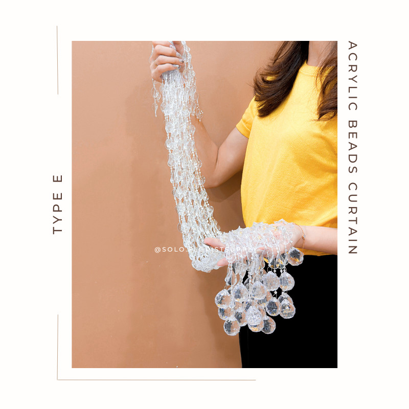 Jual 100CM ACRYLIC BEAD CURTAIN Hiasan Tirai Manik Kristal Acrylic ...