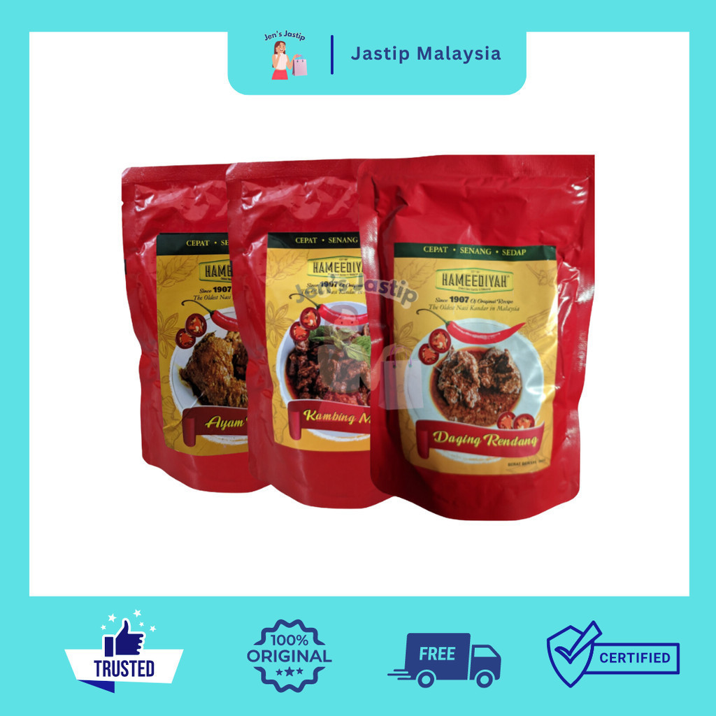 Jual ORIGINAL NASI KANDAR READY TO EAT POUCH DAGING RENDANG/ AYAM ...