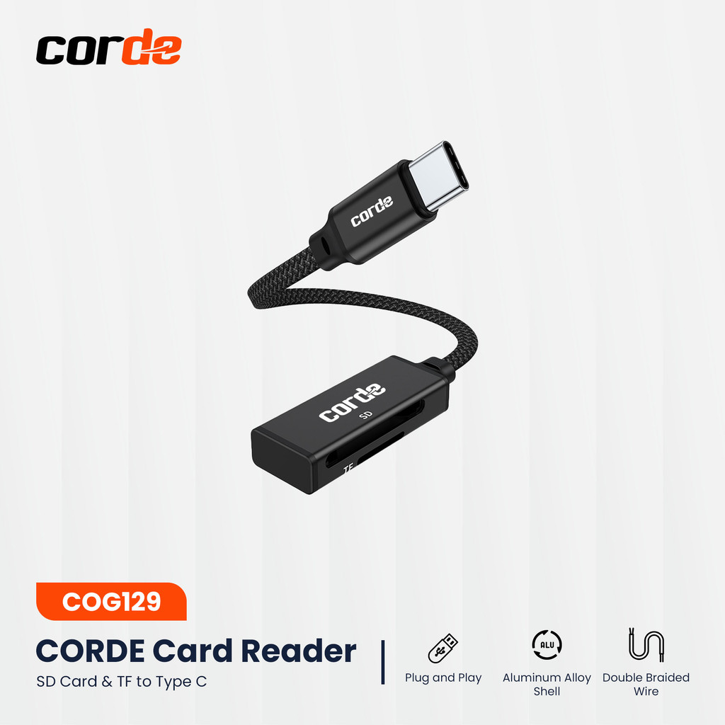 Jual CORDE Card Reader Type C to SD & TF Card | Shopee Indonesia