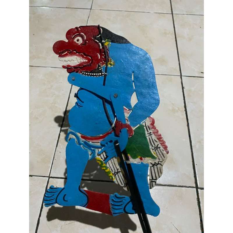 Jual WAYANG kulit BUTO PUNUK GUNDUL BAHAN KULIT SAPI TEBAL -+ 45 CM ...