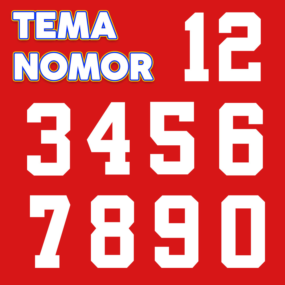 Jual SABLON SETRIKA SATUAN TEMA NOMOR VOL.1 / SABLON DTF LANGSUNG PAKAI ...