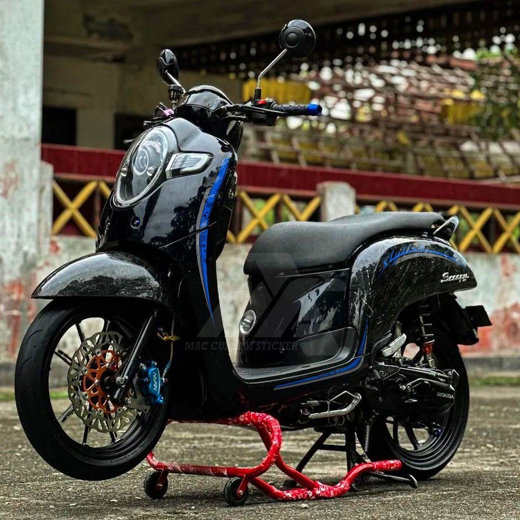 Jual STRIPING TRANSPARAN SCOOPY STYLISH MAXDECAL - NEW DESIGN STRIPING ...