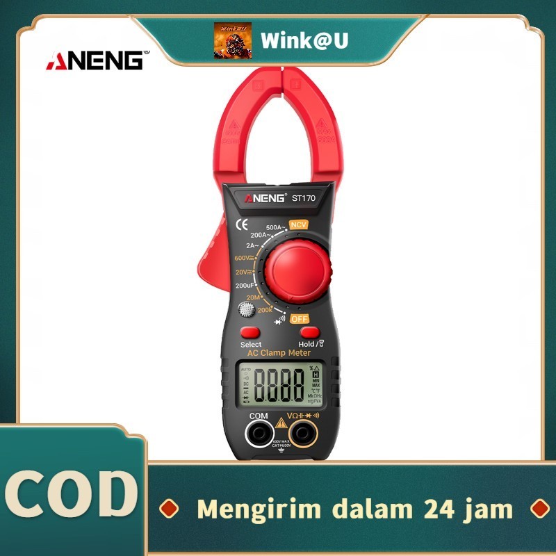 Jual TY74RD ANENG ST170 Smart Clamp Meter 1999 Hitungan Auto-mulai ...
