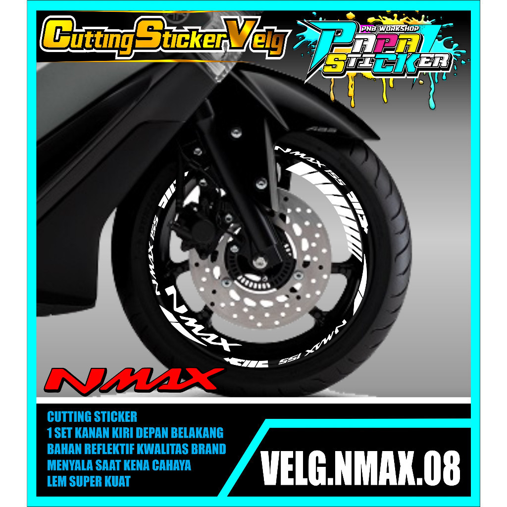 Jual Stiker Velg Nmax Cutting Sticker Velg Cutting Variasi Nmax Lis Ban Velg Shopee Indonesia