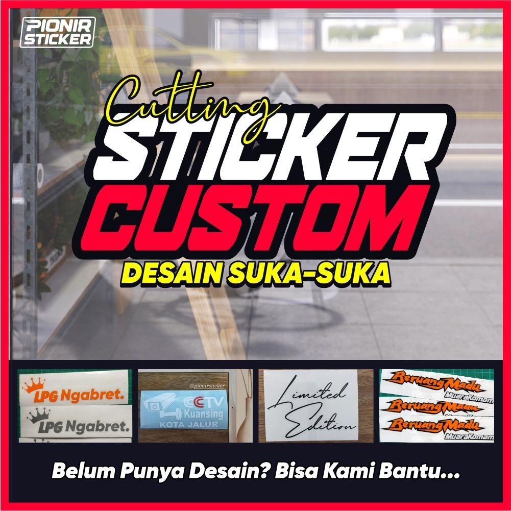 Jual Cutting Sticker Logo dan Stiker Custom Nama Komunitas Perusahaan ...