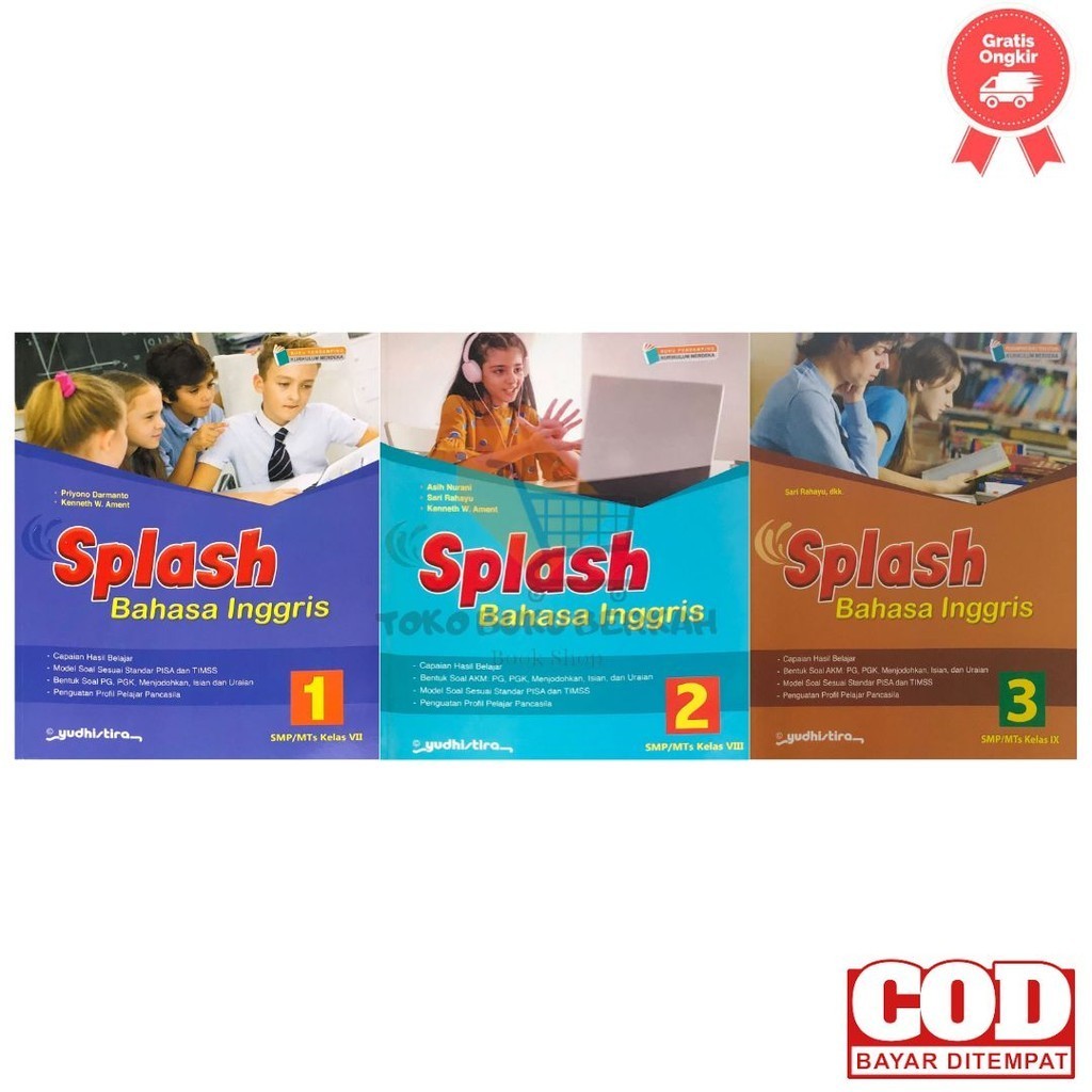 Jual Kurikulum Merdeka Splash Bahasa Inggris Kelas 1 2 3 7 8 9 SMP/MTs ...