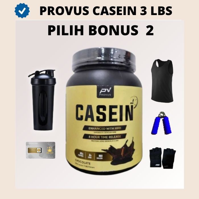 Jual PROVUS CASEIN 3 LBS SUSU TIME RELEASE HMB WHEY PROTEIN HALAL