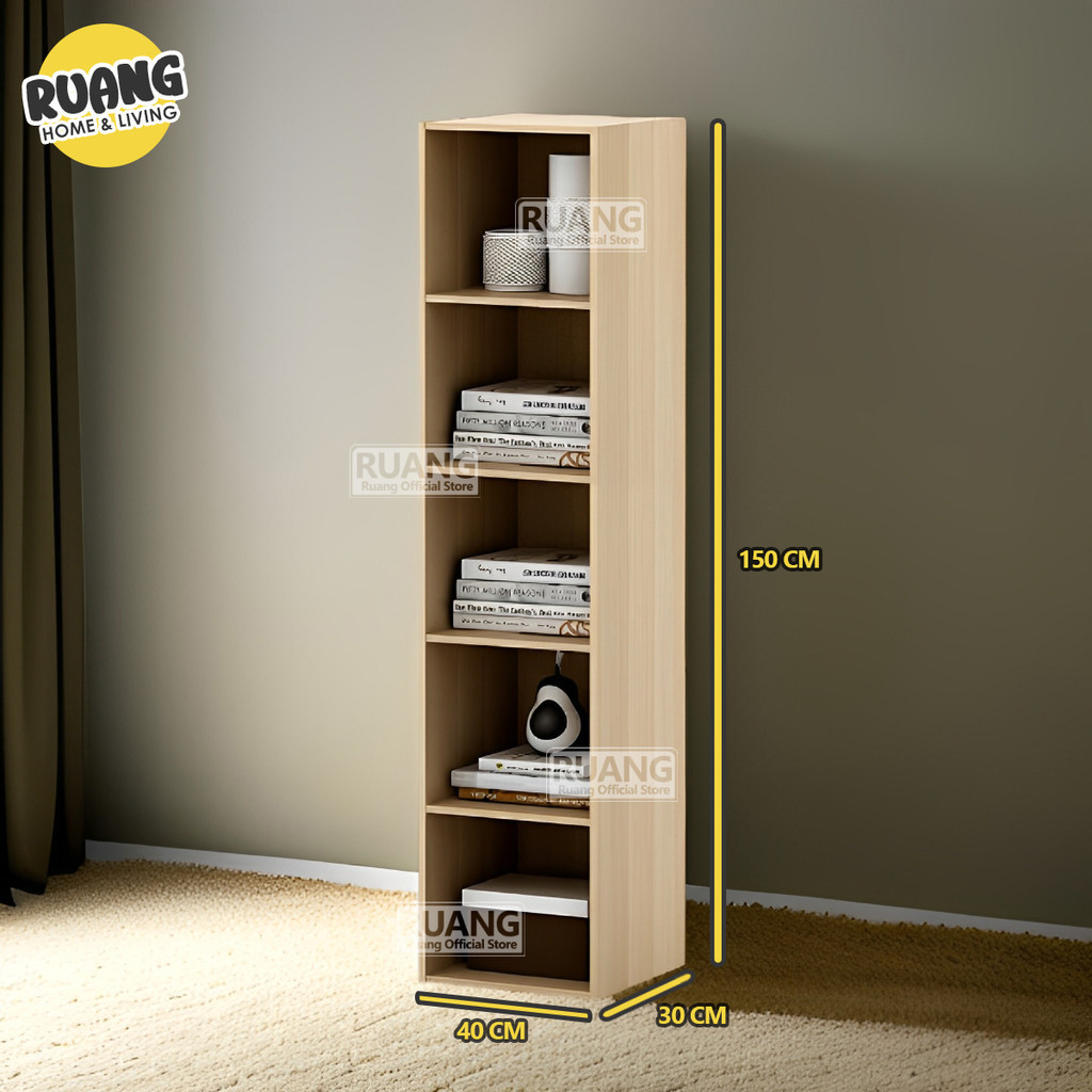 Jual RSG 5 - Rak Buku Lemari Book Rack Rak Serbaguba 5 Susun Kayu Murah ...