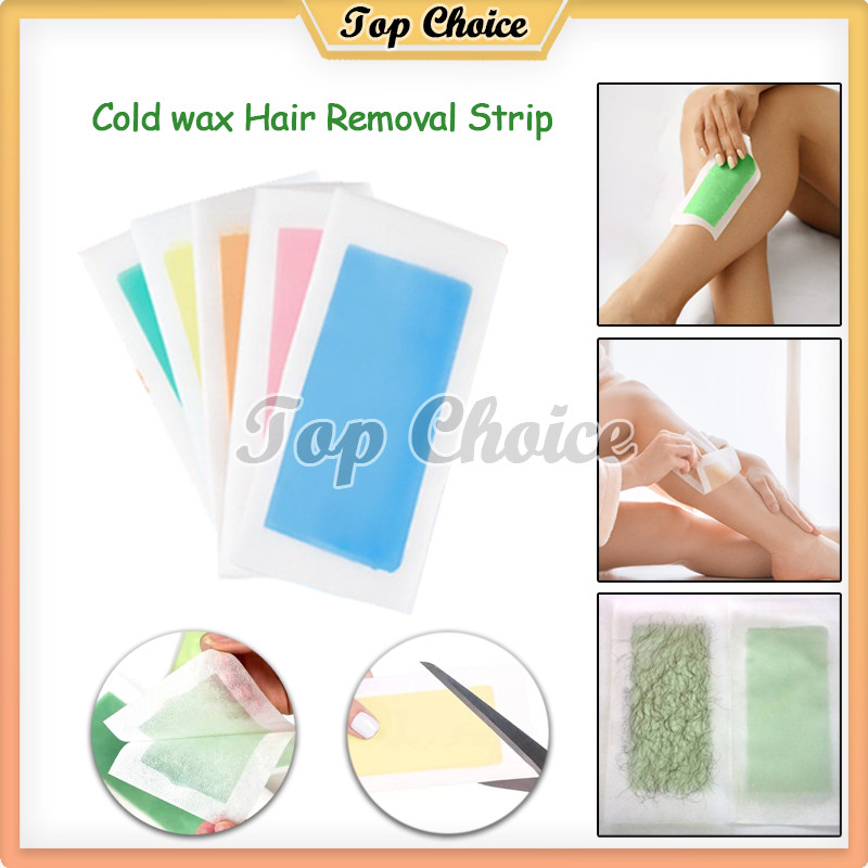 Jual Cold Wax Hair Removal Strip 10pcs / Cold Wax Kertas Pencabut Bulu