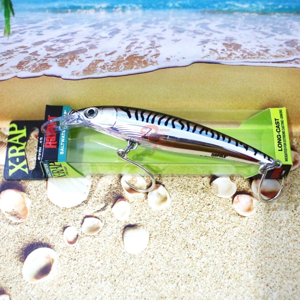 Jual SXRL12 CHROME MACKEREL Rapala XRAP 12cm 36gr Long Cast Lure Minnow ...