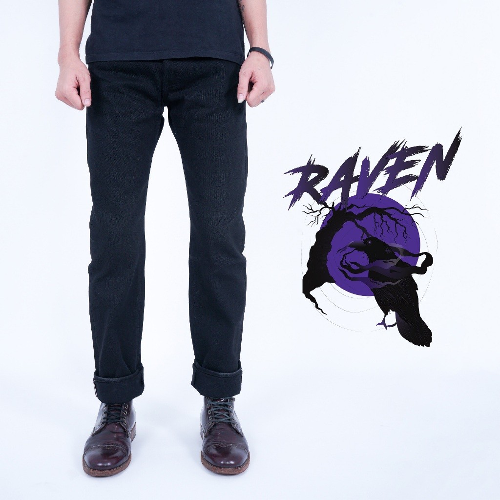 Jual EARTHY GENOVA - Denim Selvedge RAVEN 363 15 Oz Sanforized Celana ...
