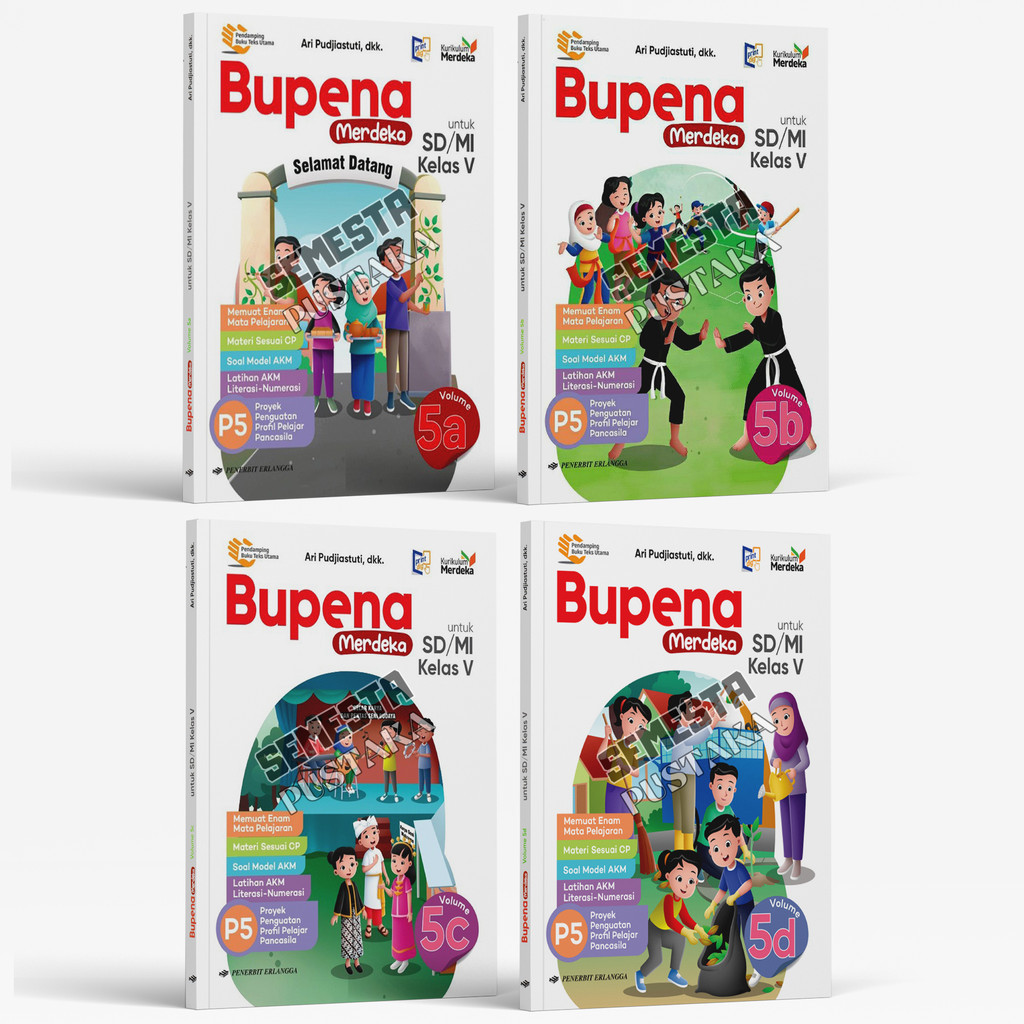 Jual Buku Bupena Kelas 5 SD Erlangga Kurikulum Merdeka Revisi Terbaru ...