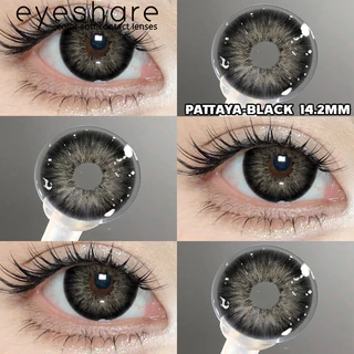 Eyeshare Softlens Minus(-1.00 ~ -8.00) Black 14.2mm 14.5mm Softlens Mata Softlens Warna Lensa Kontak Soflen Gray